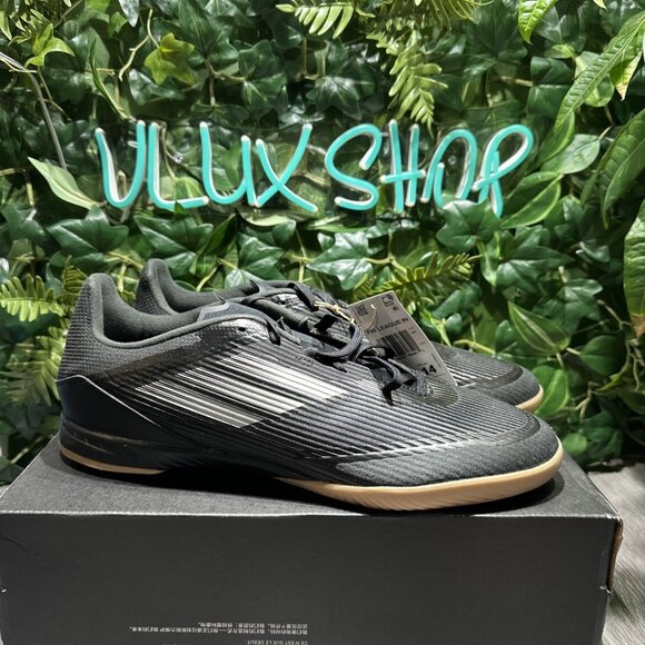 Adidas F50 League IN Men Indoor Soccer Shoes Black White Gum Sneakers IF1332 13 main image 6